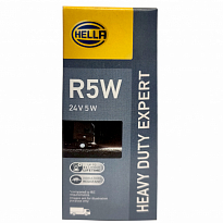 Автолампа накаливания HELLA R5W BA15s 24V 5W Heavy Duty Expert 8GA002071-261